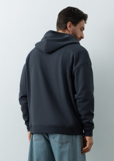 Толстовка унисекс оверсайз на молнии с капюшоном сэндвич 320, 100