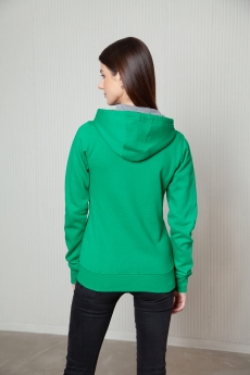 Толстовка женская STAN с капюшоном на молнии футер с начёсом 280, 17W