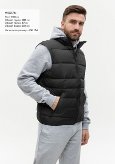 Жилет мужской STAN утепленный таффета 210T,65, 82