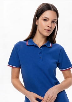 Рубашка поло женская STAN триколор хлопок/полиэстер 185, 04WRUS