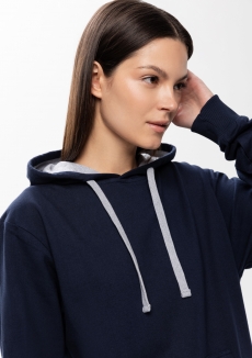 Худи унисекс STAN футер без начёса с контрастным капюшоном 260, 23