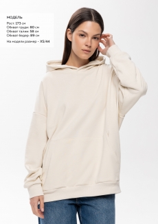 Худи унисекс STAN оверсайз футер без начёса 350, 66