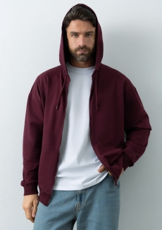 Толстовка STAN оверсайз на молнии с капюшоном футер без начёса 240, 99