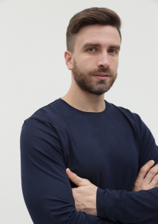 Футболка унисекс с длинным рукавом STAN хлопок/эластан 180, 35