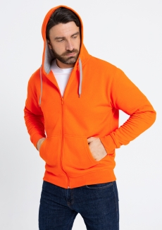 Толстовка мужская STAN с капюшоном на молнии футер с начёсом 280, 17