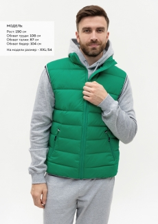 Жилет мужской STAN утепленный таффета 210T,65, 82