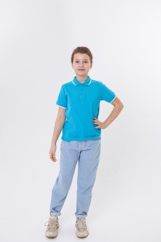 Рубашка поло детская STAN с окантовкой хлопок/полиэстер 185, 04TJ