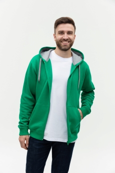 Толстовка мужская STAN с капюшоном на молнии футер с начёсом 280, 17