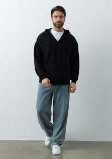 Толстовка STAN оверсайз на молнии с капюшоном футер без начёса 240, 99