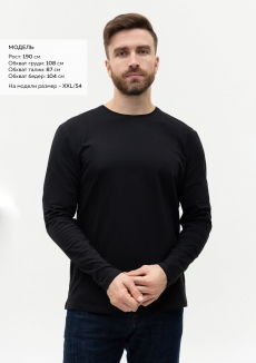 Футболка унисекс с длинным рукавом STAN хлопок/эластан 180, 35