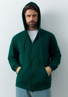 Толстовка STAN оверсайз на молнии с капюшоном футер без начёса 240, 99