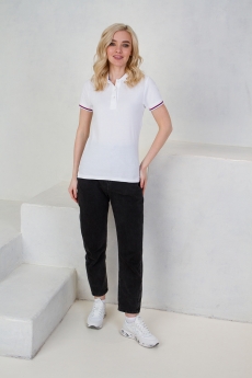 Рубашка поло женская STAN триколор хлопок/полиэстер 185, 04WRUS