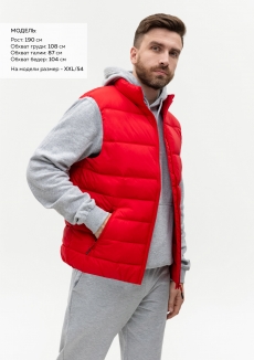 Жилет мужской STAN утепленный таффета 210T,65, 82