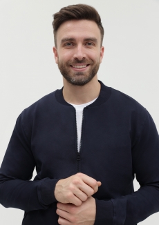 Толстовка унисекс STAN на молнии футер без начёса 245, 65N