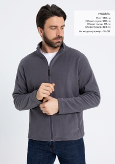 Толстовка унисекс STAN на молнии микрофлис 200, 21