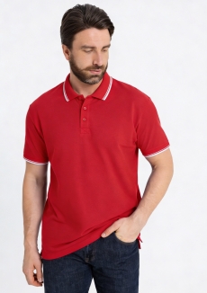 Рубашка поло унисекс STAN с окантовкой хлопок/полиэстер 185, 04T