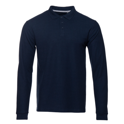 Рубашка поло унисекс STAN длинный рукав хлопок/полиэстер 185, 04S